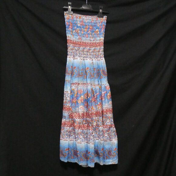 Stunning Colorful Strapless Summer Dress | large - Picture 1 of 15